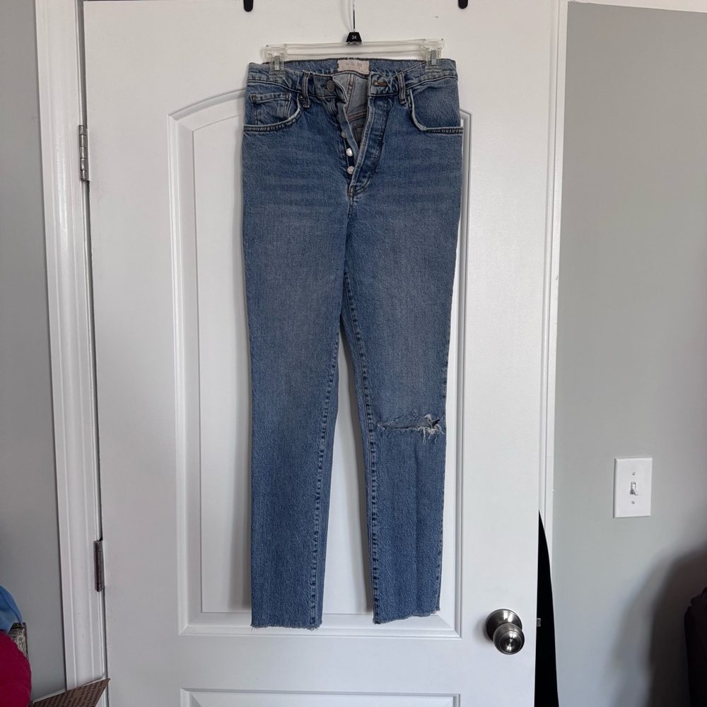 Free People We The Free Women’s Blue Straight/Skinny Jeans